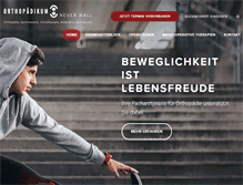 Tablet Screenshot of orthopaedikum-neuer-wall.de
